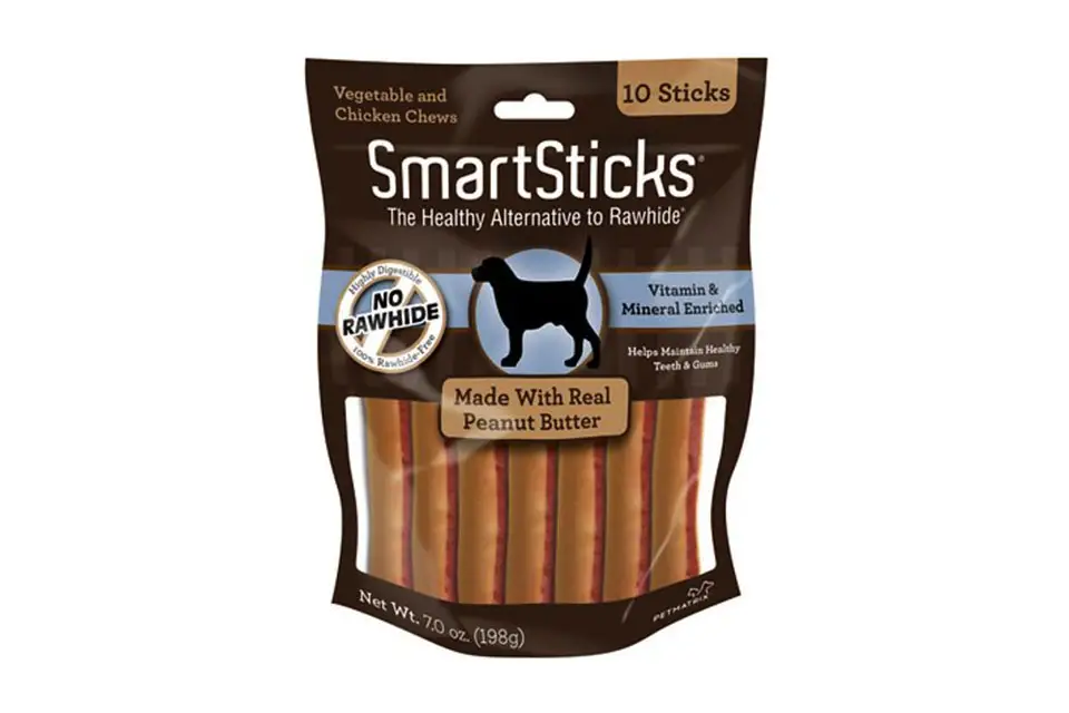 smartbones smartsticks peanut butter