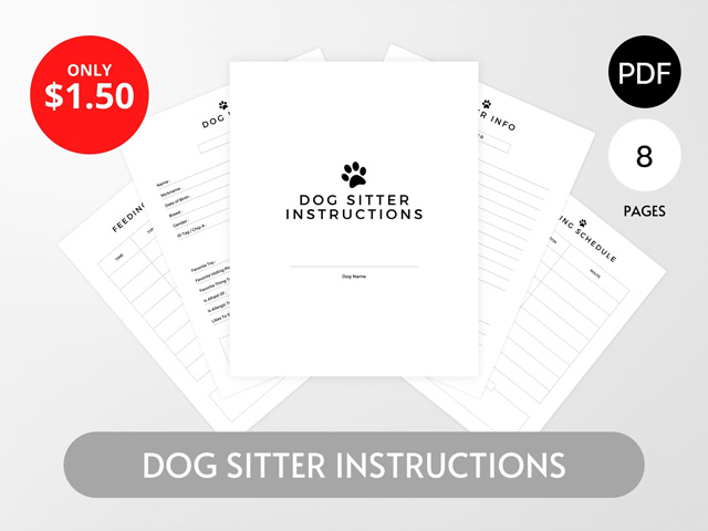 Dog Sitter Instructions